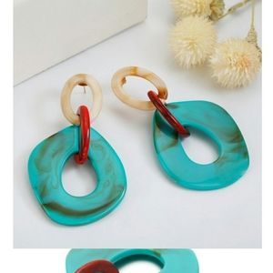 Women Acrylic Charm Sretement Earrings